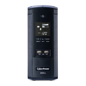 CyberPower BRG1000AVRLCD Mini-Tower UPS, UL Rated, Energy Star certified, 9× NEMA 5-15R